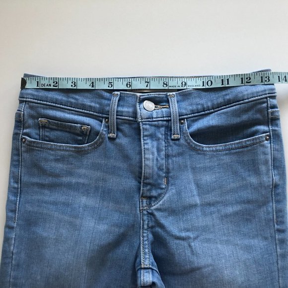 Levi’s 311 Sculpting Shaping Skinny Cropped Mid Rise Medium Wash Blue Jeans - Picture 9 of 16